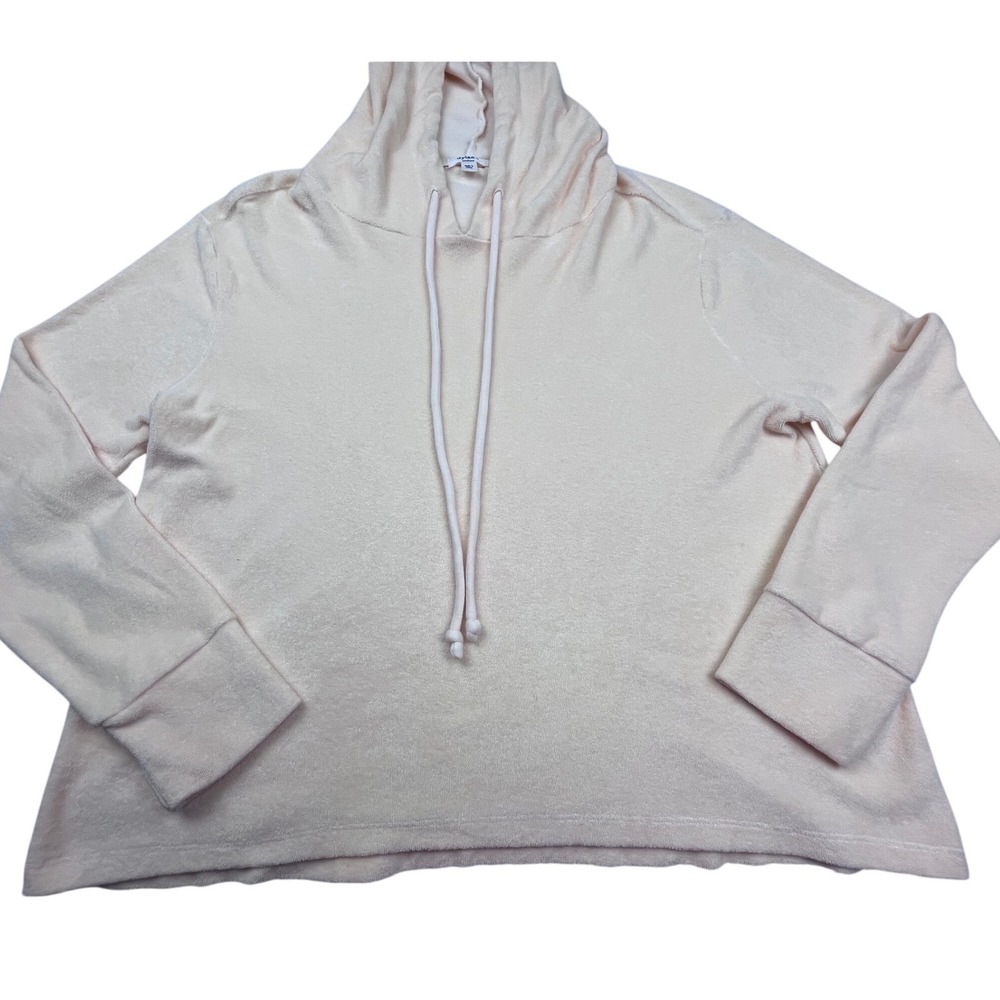 Dylan by True Grit Womens Cotton Terry Cloth Pullover Hoodie Size Medium